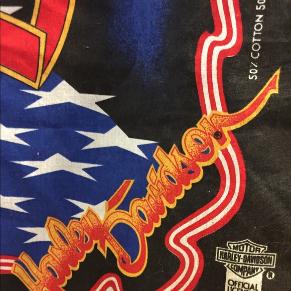 Vintage Harley Davidson square scarf hanky ✌⚡️ - Picture 5 of 8